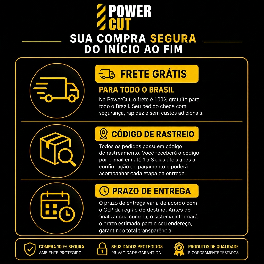 Sua compra é segura na PowerCut